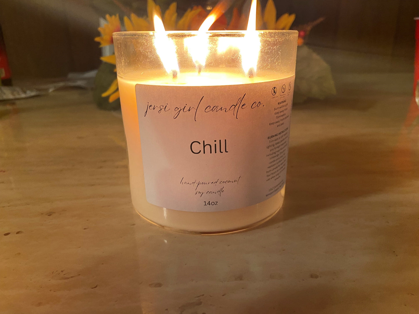 3 wick candle